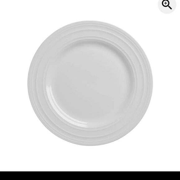 (4) Mikasa Swirl White Bone Fine China 9" Salad Plate Snack Appetizer Luncheon - Picture 1 of 4